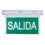 CARTEL SEÑALIZADOR AUTÓNOMO - SALIDA - BLANCO - GX-12