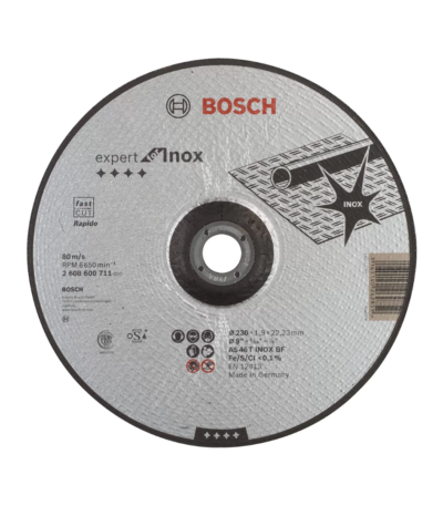 DISCO DE CORTE INOXIDABLE – 230MM