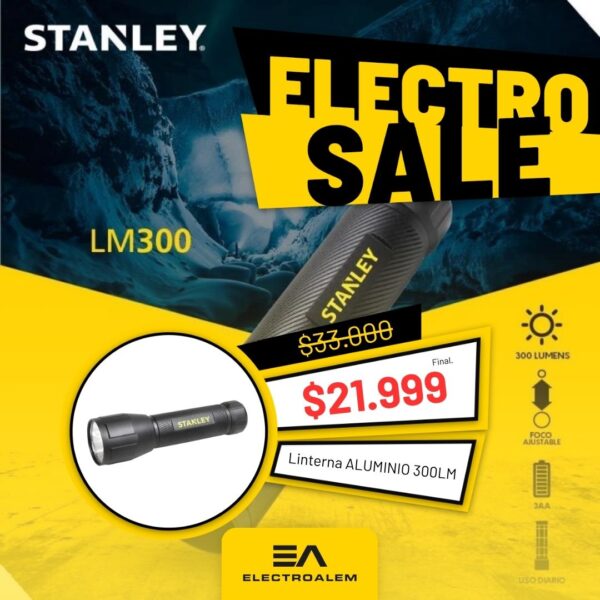 LINTERNA DE ALUMINIO LED 300LM