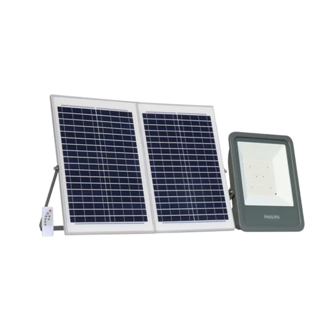 155 PROYECTOR LED C/PANEL SOLAR Y CONTROL REMOTO - 50W - Imagen 1