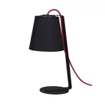 VELADOR KINU - NEGRO CON CABLE ROJO