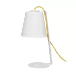 VELADOR KINU - BLANCO CABLE AMARILLO
