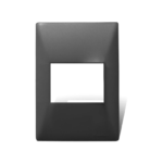 TAPA DE 2 MODULOS GRIS - SIGLO XXII