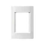TAPA DE 3 MODULOS BLANCA