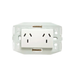 MODULO TOMA DOBLE C/BASTIDOR - SEMIARMADO