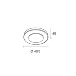 PLAFON LED FLAM-M - 36W Ø46CM - Imagen 2