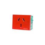 MODULO TOMA C/TIERRA - ROJO