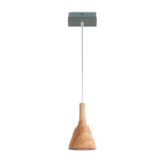 COLGANTE CONO DE MADERA - 1L