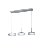 COLGANTE COLMAR TULIPA DE CRISTAL - 3 LUCES DE 7W
