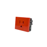 MODULO TOMA TIPO AMERICANO 15A - ROJO