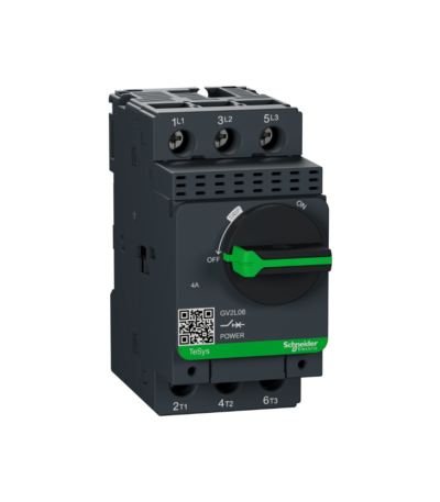 GUARDAMOTOR GV2L08 MAGNETICO TESYS DECA 4A MANDO ROTATIVO