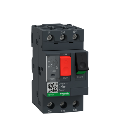 GUARDAMOTOR GV2ME21 TERMOMAGNETICO TESYS DECA 17-23A PULSADOR