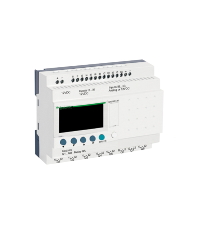 RELE 20E/S ZELIO LOGI 12V CC PANTALLA + RELOJ