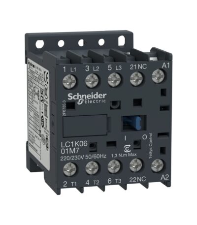 CONTACTOR TRIPOLAR 6A 380VCA NC