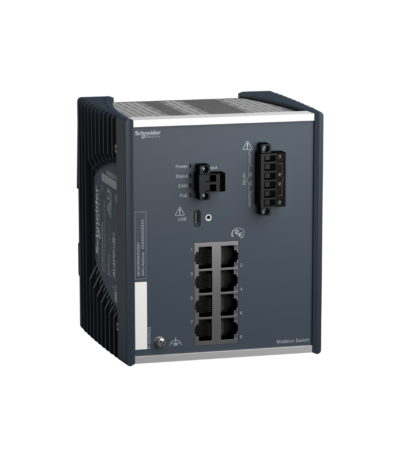 SWITCH 8 PUERTOS ADMINISTRADO MODICON POE GIGABIT DE COBRE