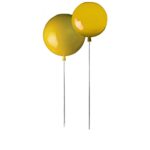 COLGANTE BOLT TULIPA VIDRIO AMARILLO 30CM