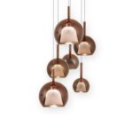 COLGANTE ENNA 6L G9 VIDRIO COLOR BRONCE