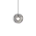 COLGANTE ION GRIS VIDRIO E27 1L