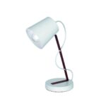 LAMPARA DE MESA RODBY BLANCO E27 1L