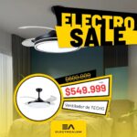 VENTILADOR DE TECHO RETRACTIL 4 ASPAS