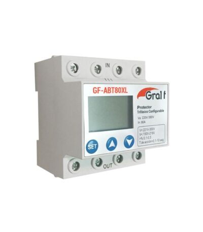PROTECTOR DE TENSION TRIFASICO CONFIGURABLE CON VOLTIMETRO Y NEUTRO