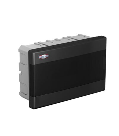 CAJA DE EMBUTIR PUERTA FUME LUXURY BLACK 12 DIN