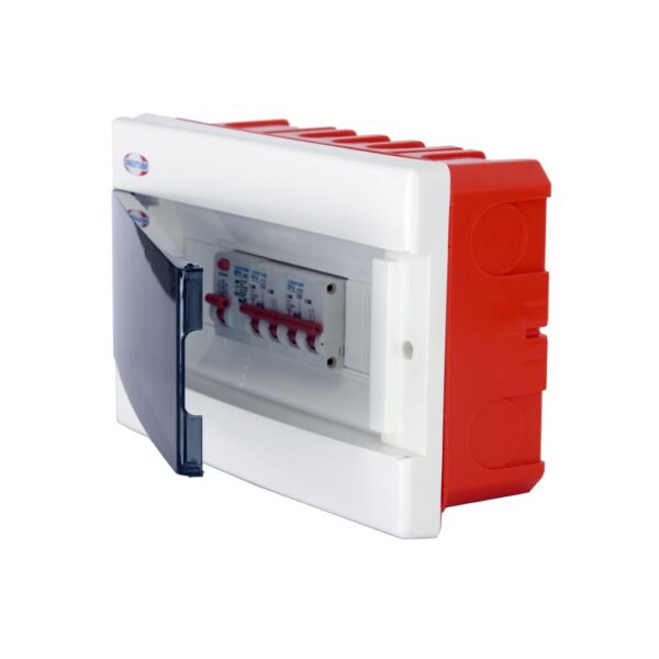 CAJA DE EMBUTIR PUERTA FUME LUXURY PARA 8 DIN
