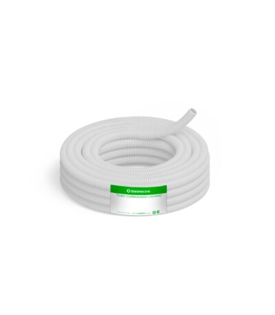 CAÑO CORRUGADO BLANCO PLASTICO FLEXIBLE