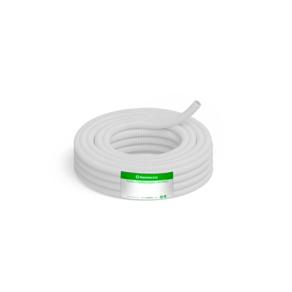 CAÑO CORRUGADO BLANCO PLASTICO FLEXIBLE