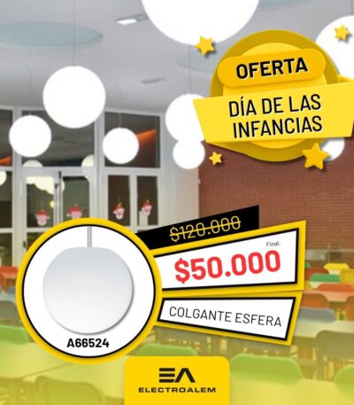 COLGANTE ESFERA 35CM BLANCO