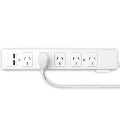 PROLONGADOR 5 TOMAS + USB 1.5MTS BLANCO