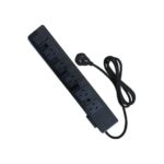 PROLONGADOR NEGRO 5 TOMAS + USB 1.5MTS