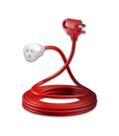 PROLONGADOR INDUSTRIAL ROJO CON LED 3X1.5MM 10METROS