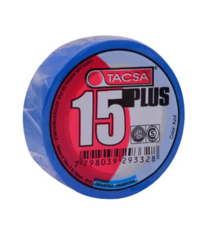 CINTA AISLADORA PVC PLUS AZUL 19MMX0.15MM 10 METROS