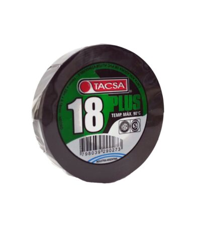 CINTA AISLADORA NEGRA PVC PLUS 19MMX0.18MM 10 METROS