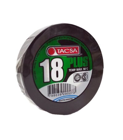 CINTA AISLADORA PVC NEGRA PLUS 19MMX0.18MM 20 METROS