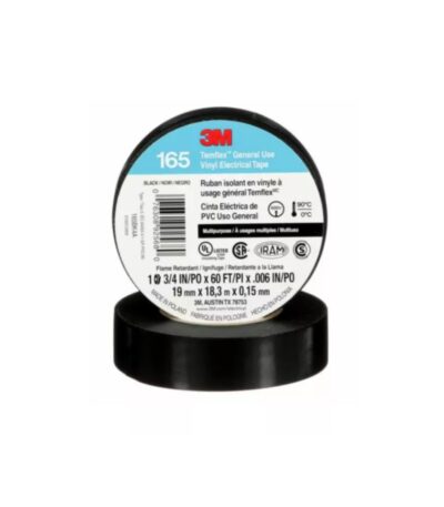 CINTA AISLADORA TEMFLEX NEGRA PVC 165 19MM X 18 METROS