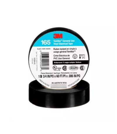 CINTA AISLADORA NEGRA TEMFLEX PVC 165 19MM X 20 METROS