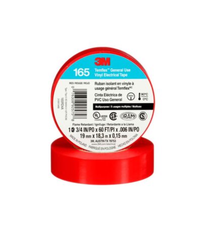 CINTA AISLADORA TEMFLEX ROJA PVC 165 19MM X 18 METROS