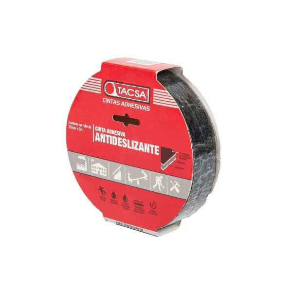 CINTA ANTIDESLIZANTE 25MM X 5 METROS NEGRA