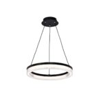 COLGANTE LUXE LED 22W 40CM NEGRO