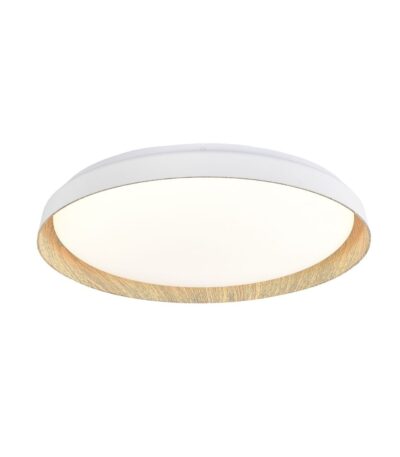 PLAFON CHESTER 45W 510MM BLANCO MADERA