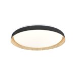 PLAFON CHESTER 45W 510MM NEGRO MADERA