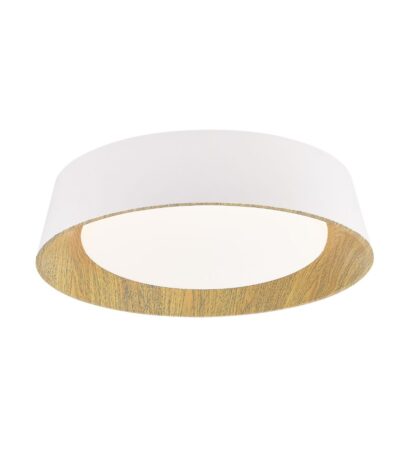 PLAFON LED DAKOTA 25W 50CM BLANCO MADERA