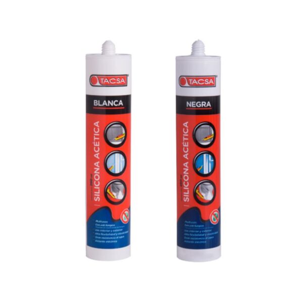 SELLADOR DE SILICONA UNIVERSAL NEUTRA BLANCA NEGRA 280ML