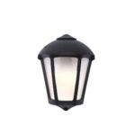 APLIQUE FABIO MEDIO FAROL NEGRO 290MM 1L E27