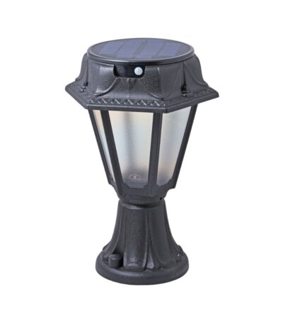 FAROLA SOLAR ROSETTA 2W NEGRO