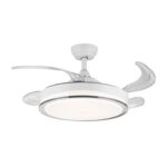 VENTILADOR DE TECHO RETRACTIL BLANCO 4P 42