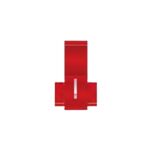 TERMINAL PREAISLADO CONEXION EMPALME ROJO 0.25 A 1.5MM X 100U.