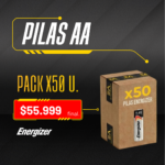 PILAS AA X 50 UNIDADES